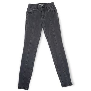 PacSun Mom Jeans Super High Rise Jegging Faded Black Denim Size 25